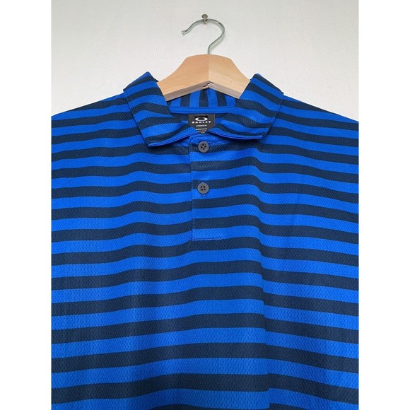 Oakley Mens Step Shade Stripe Performance Polo Ozone Size Small NWT - Picture 12 of 12